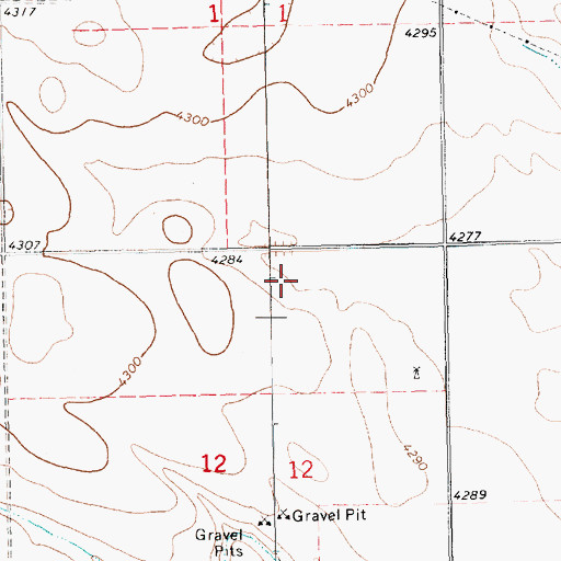 Topographic Map of Gurley Election Precinct, NE