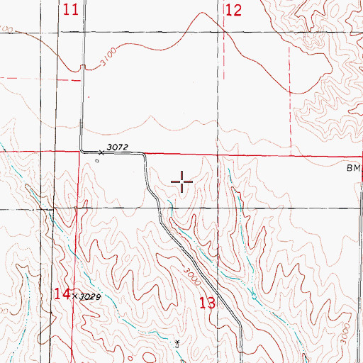 Topographic Map of Hamlet Election Precinct, NE