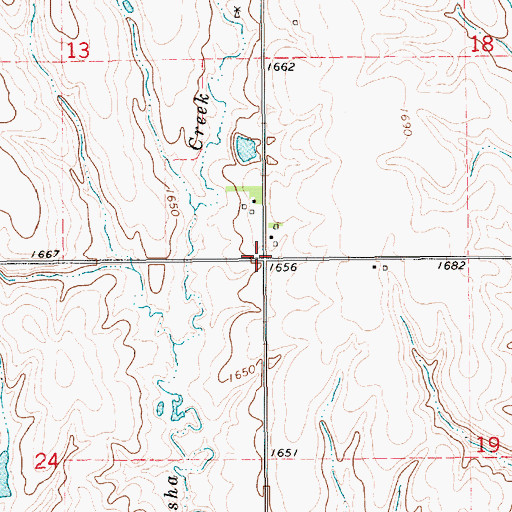 Topographic Map of Hardy Election Precinct, NE