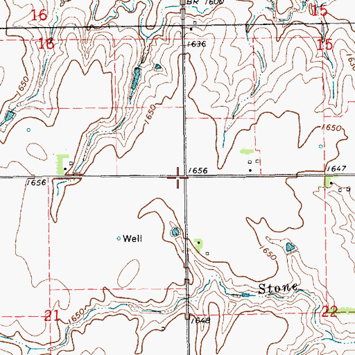 Topographic Map of Hays Election Precinct, NE