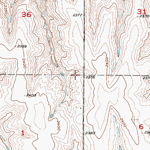 Topographic Map of Hendley Election Precinct, NE
