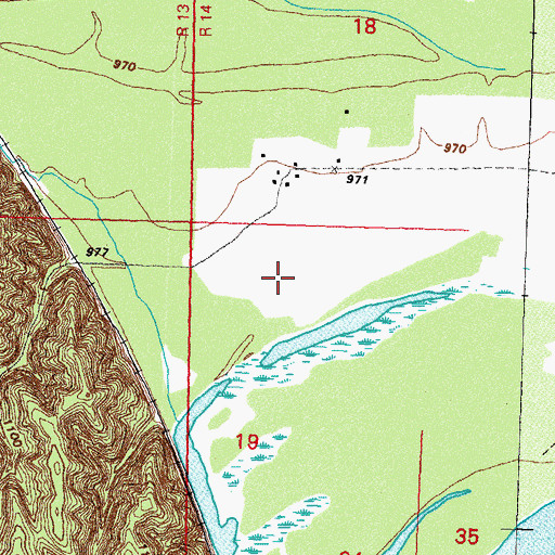 Topographic Map of Highland II Election Precinct, NE