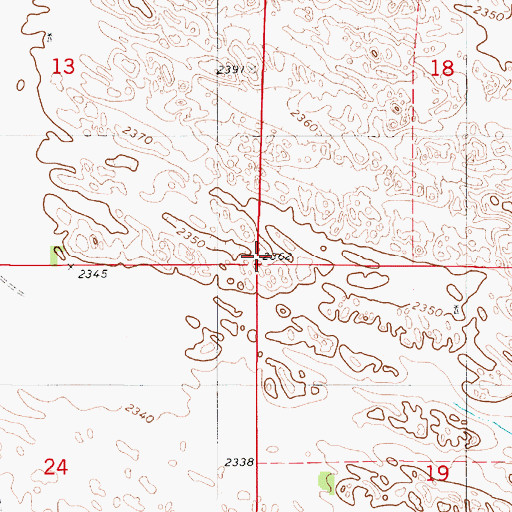 Topographic Map of Highland Election Precinct, NE
