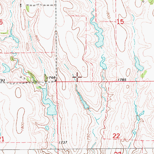 Topographic Map of Highland Election Precinct (historical), NE