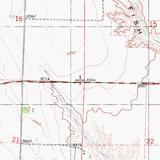 Topographic Map of Hopewell Election Precinct, NE