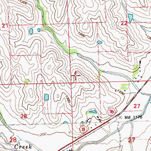 Topographic Map of Hubbard Election Precinct, NE