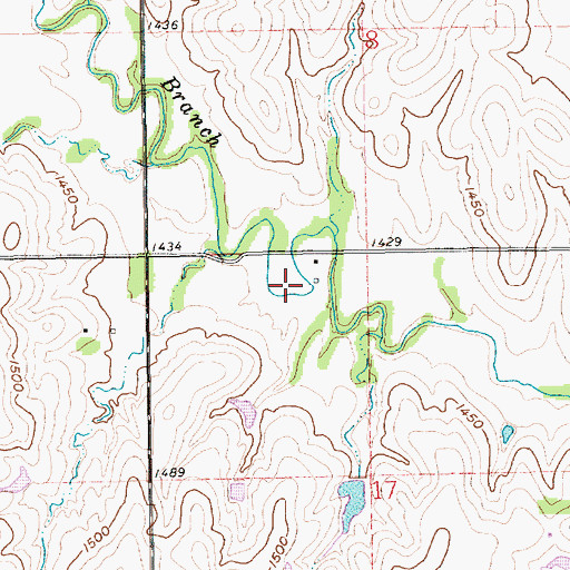Topographic Map of Hubbell-Rose Creek Election Precinct (historical), NE