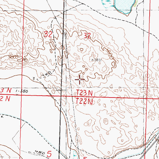 Topographic Map of Hyannis Election Precinct, NE