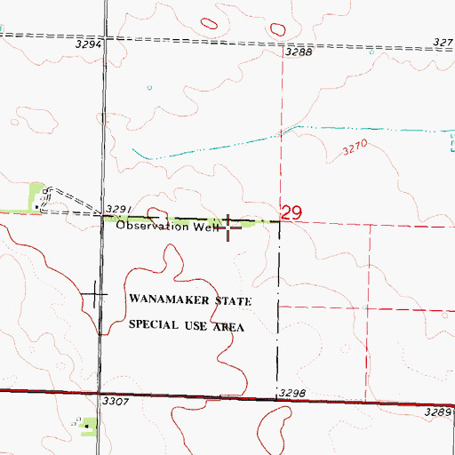 Topographic Map of Imperial Rural Election Precinct, NE