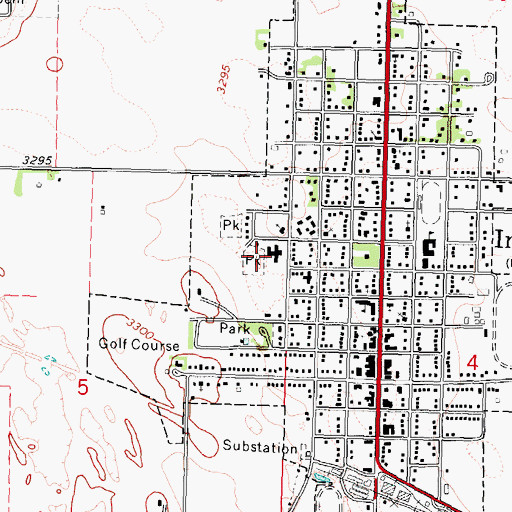 Topographic Map of Imperial West Election Precinct, NE