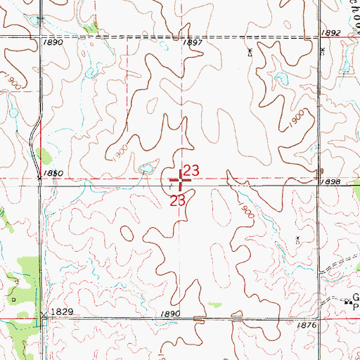 Topographic Map of Inavale Election Precinct (historical), NE