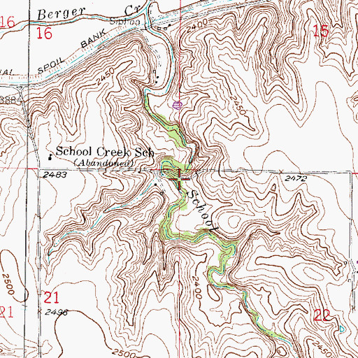 Topographic Map of Indianola Election Precinct, NE