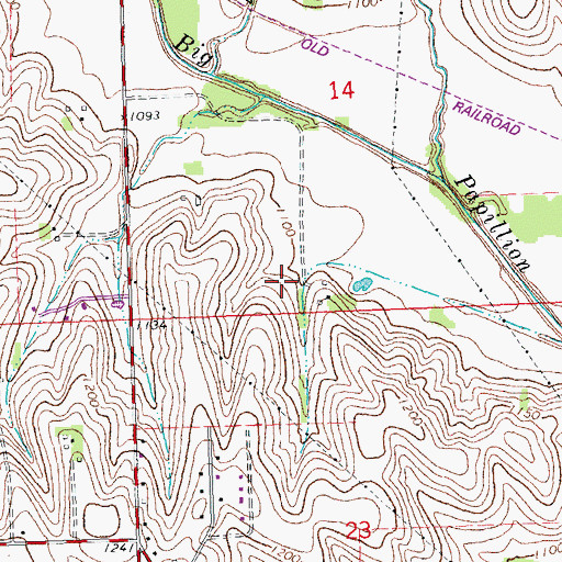 Topographic Map of Jefferson Election Precinct, NE