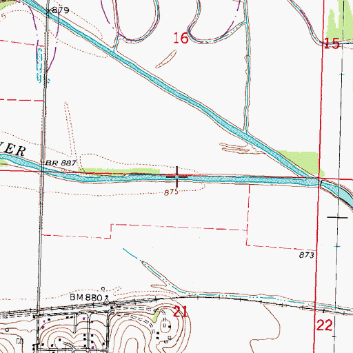 Topographic Map of Jefferson Election Precinct, NE