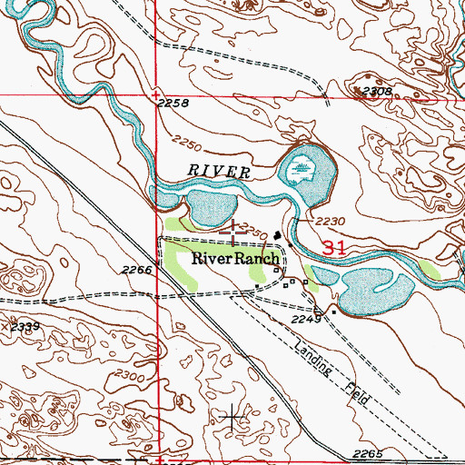 Topographic Map of Kent Election Precinct, NE
