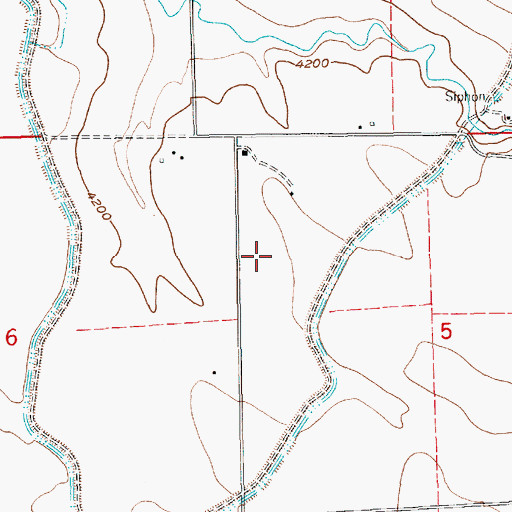 Topographic Map of Kiowa Election Precinct, NE