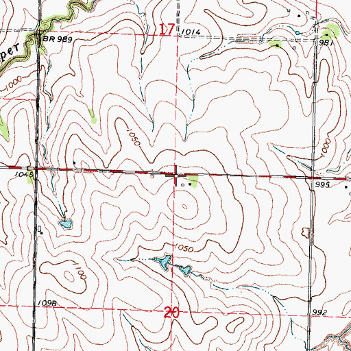 Topographic Map of Lafayette Election Precinct, NE