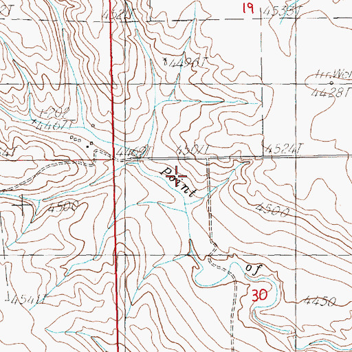 Topographic Map of Lawn Election Precinct (historical), NE