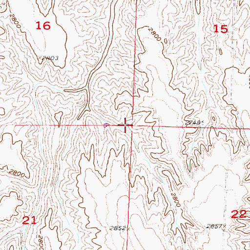 Topographic Map of Laws Election Precinct, NE