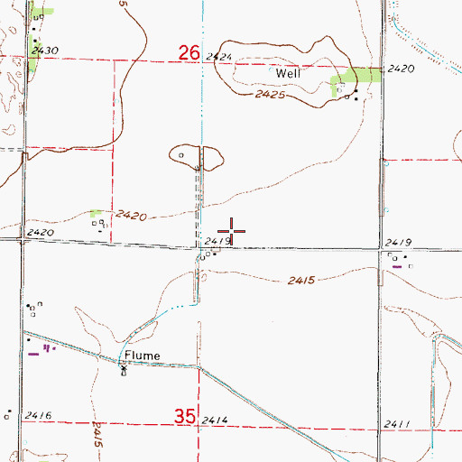 Topographic Map of Lexington Election Precinct, NE