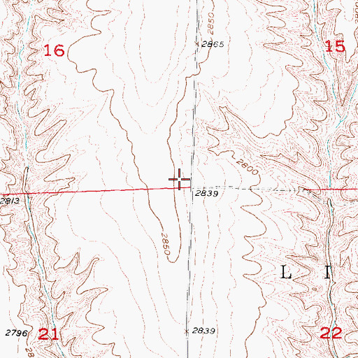 Topographic Map of Lincoln Election Precinct, NE