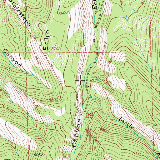 Topographic Map of Little Echo Creek, CO