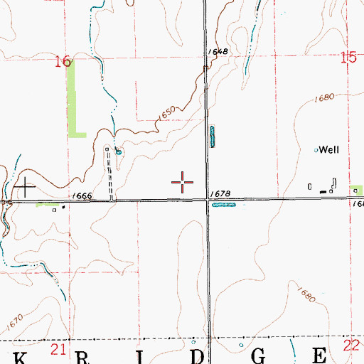 Topographic Map of Lockridge Election Precinct, NE