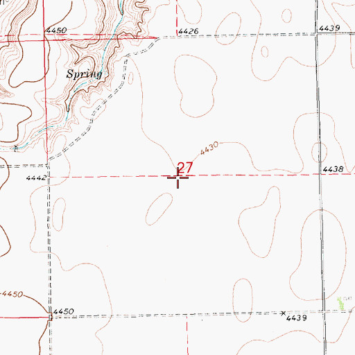 Topographic Map of Lorenzo Election Precinct (historical), NE