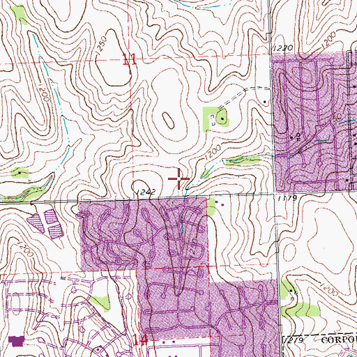 Topographic Map of McArdle Election Precinct, NE