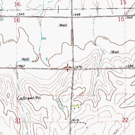 Topographic Map of McFadden Election Precinct, NE