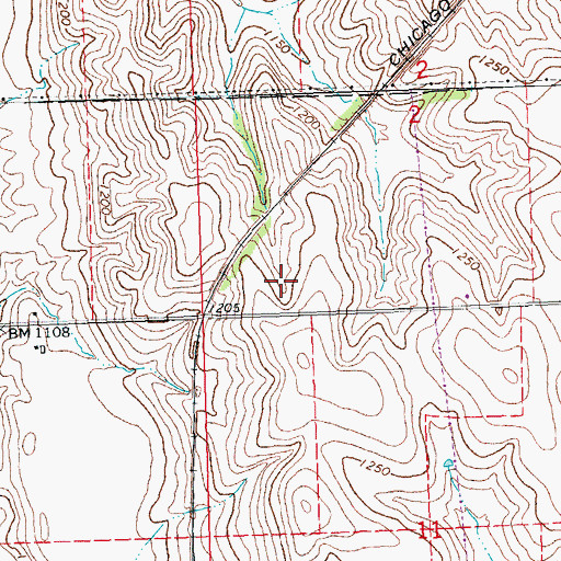 Topographic Map of Melia-Forest City Election Precinct, NE