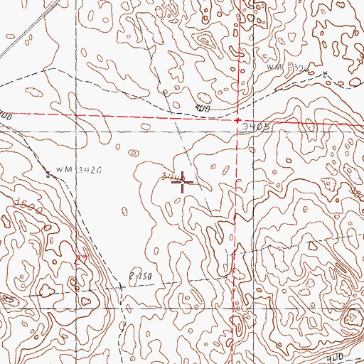 Topographic Map of Merriman Election Precinct, NE