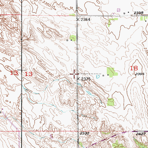 Topographic Map of Midvale Election Precinct, NE