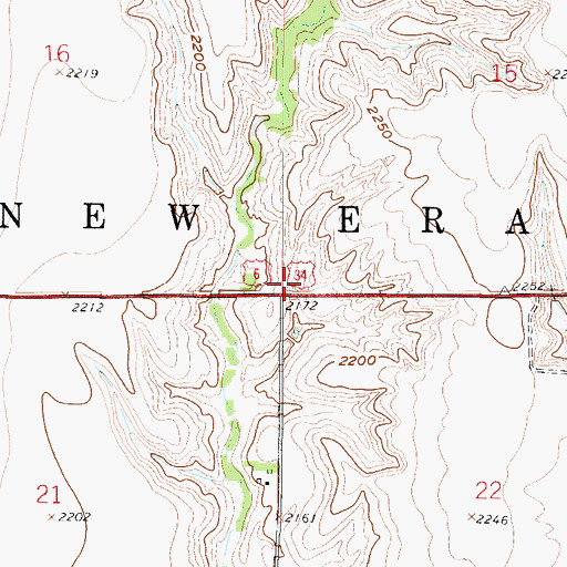 Topographic Map of New Era Election Precinct, NE