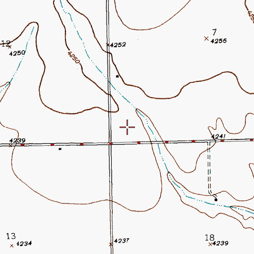 Topographic Map of Nonpareil Election Precinct (historical), NE