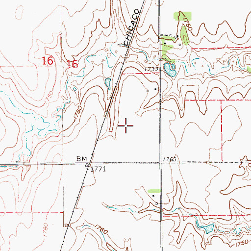 Topographic Map of Nora Election Precinct (historical), NE