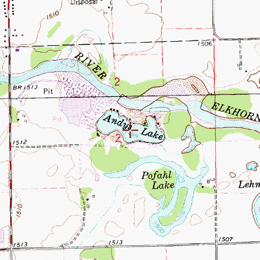 Topographic Map of Norfolk Election Precinct, NE