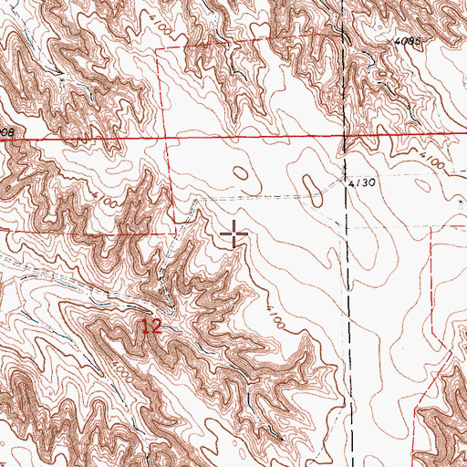 Topographic Map of North Camp Clarke Election Precinct, NE