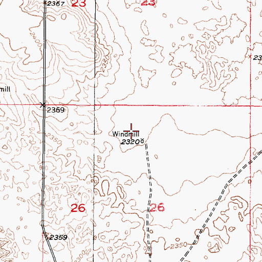 Topographic Map of North Pine Election Precinct, NE