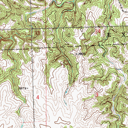 Topographic Map of North Rushville Election Precinct, NE
