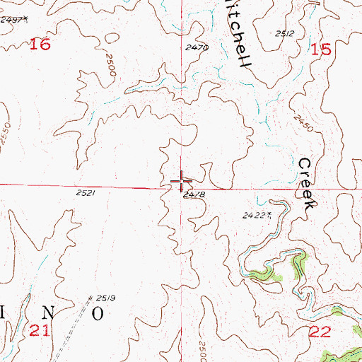 Topographic Map of Orafino Election Precinct, NE