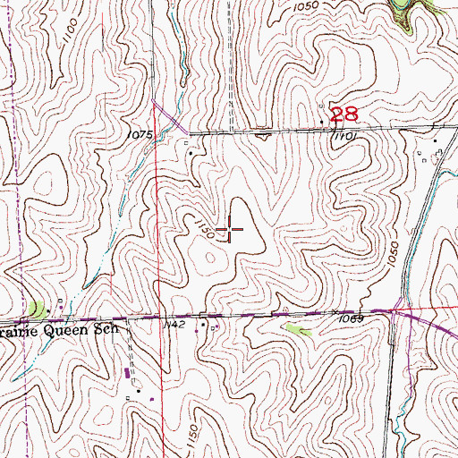 Topographic Map of Papillion Second I Election Precinct, NE