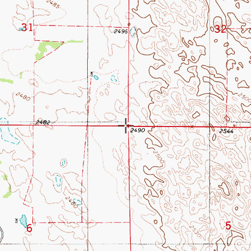 Topographic Map of Pewaukee Election Precinct, NE