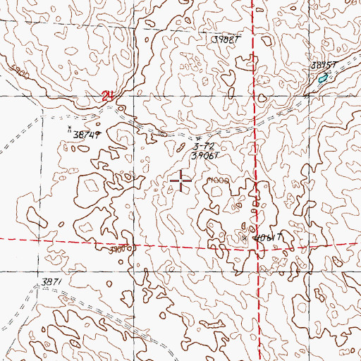 Topographic Map of Pine Creek Election Precinct (historical), NE