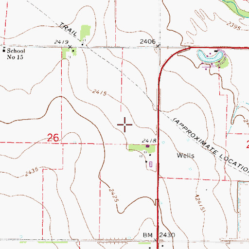 Topographic Map of Platte Election Precinct, NE