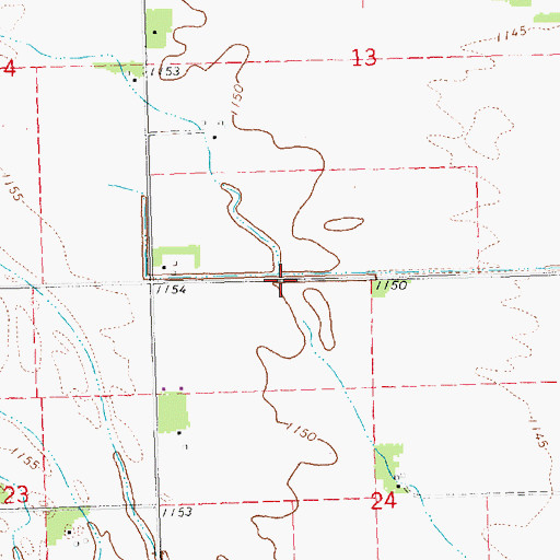 Topographic Map of Platte Valley Election Precinct, NE