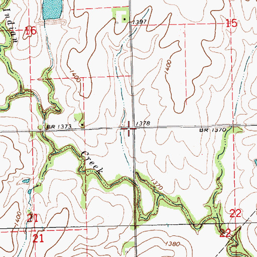Topographic Map of Pleasant Election Precinct, NE