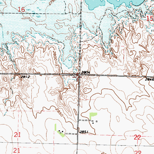 Topographic Map of Pleasant View Election Precinct, NE
