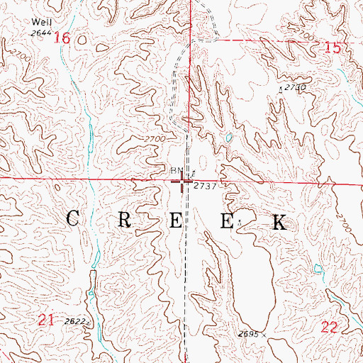 Topographic Map of Plum Creek Election Precinct, NE