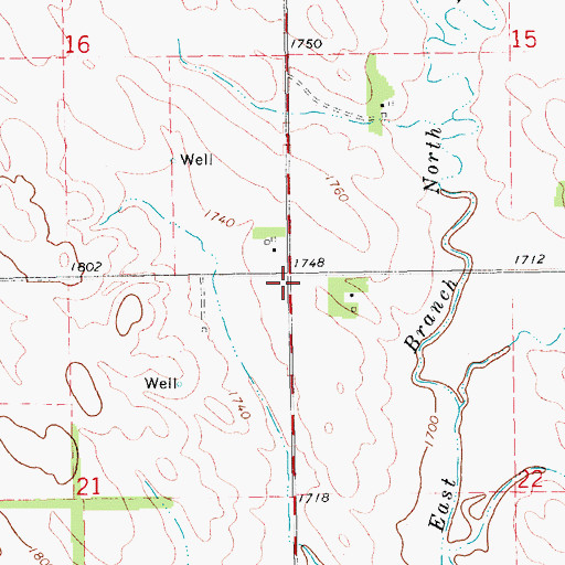 Topographic Map of Plum Grove Election Precinct, NE